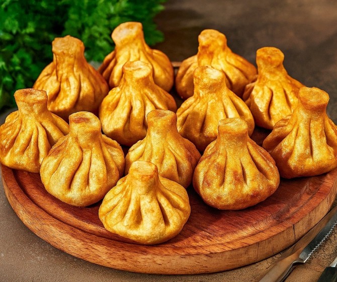 СЕТ Хинкали жареные с говядиной и свининой 15шт.