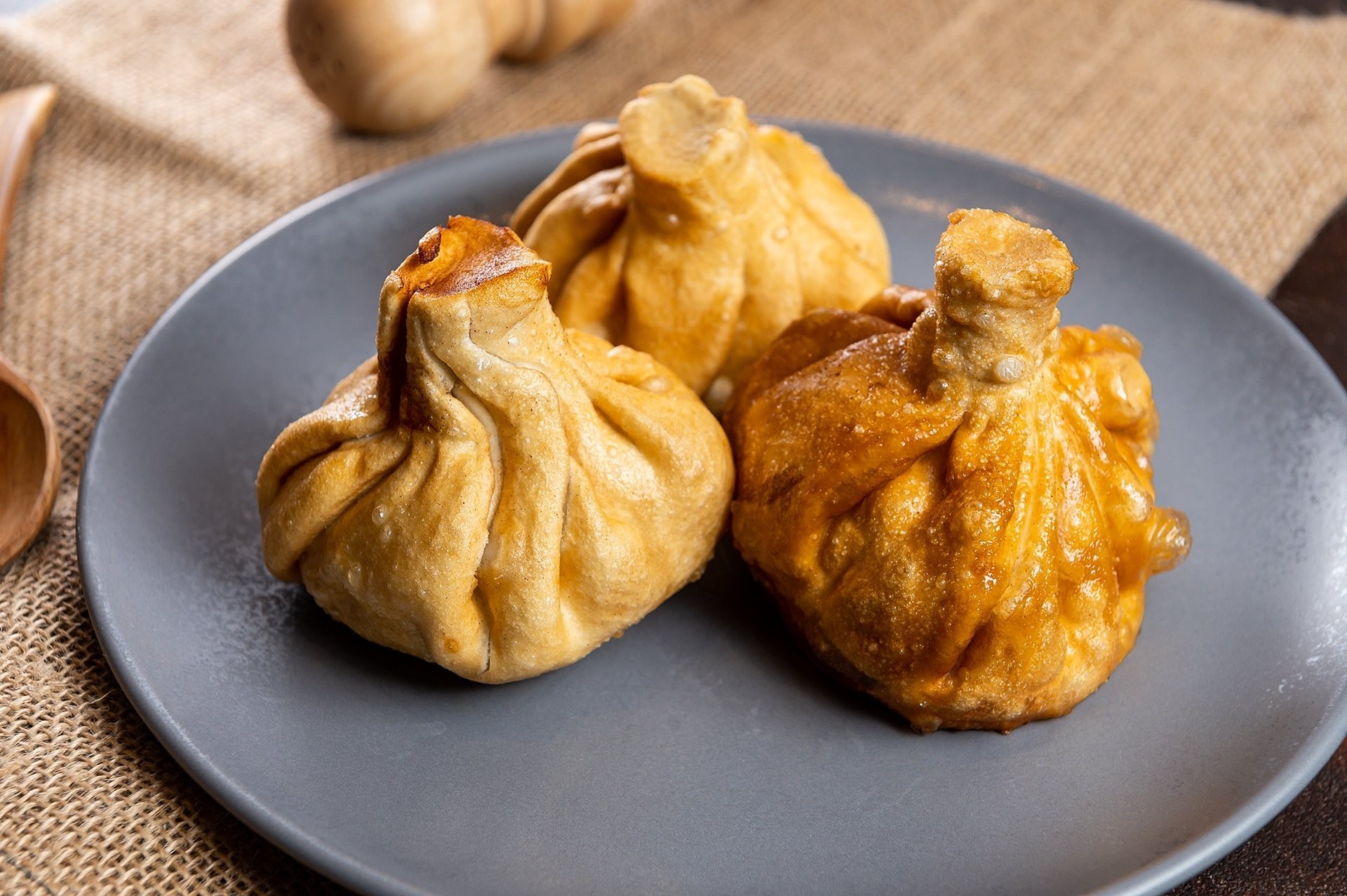 Хинкали жареные с бараниной 3шт.